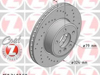 Disc frana BMW Seria 7 (E65, E66, E67) (2001 - 2009) ZIMMERMANN 150.3407.52 piesa NOUA