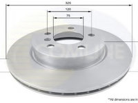 Disc frana BMW X3 (E83) (2004 - 2011) COMLINE ADC1719V