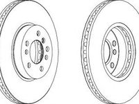 Disc frana BMW X3 (E83) (2004 - 2011) FERODO DDF1256C-1 piesa NOUA