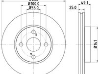 Disc frana BMW X3 (E83) (2004 - 2011) KRIEGER 0950004183 piesa NOUA