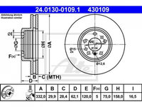 Disc frana BMW X3 (E83) 2004-2016 #2 0986478974