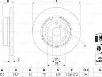 Disc frana BMW X3 E83 BOSCH 0 986 479 166