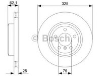 Disc frana BMW X3 (E83) - OEM - BOSCH: 0986479348|0 986 479 348 - Cod intern: W02653445 - LIVRARE DIN STOC in 24 ore!!!