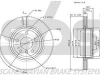 Disc frana BMW X3 E83 SBS 1815201564