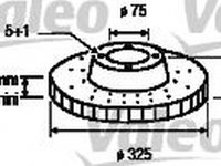 Disc frana BMW X3 E83 VALEO 197083