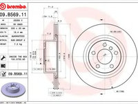 Disc frana BMW X3 (F25) (2010 - 2016) BREMBO 09.B569.11