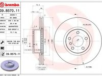 Disc frana BMW X3 (F25) (2010 - 2020) BREMBO 09.B570.11