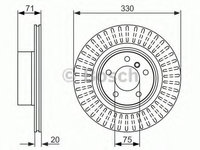 Disc frana BMW X4 (F26) (2014 - 2016) BOSCH 0 986 479 727 piesa NOUA