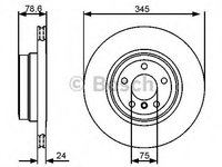 Disc frana BMW X5 (E70) (2007 - 2013) BOSCH 0 986 479 443 piesa NOUA