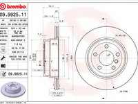 Disc frana BMW X5 (E70) (2007 - 2013) BREMBO 09.9925.11