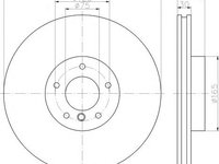 Disc frana BMW X5 (E70), BMW X6 (E71, E72), BMW X5 (F15, F85) - MINTEX MDC2328