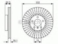 Disc frana BMW X5 (E70), BMW X6 (E71, E72), BMW X5 (F15, F85) - BOSCH 0 986 479 624