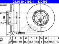 Disc frana BMW X5 F15 F85 ATE 24013001991