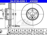 Disc frana BMW X5 F15 F85 ATE 24013002001