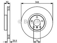 Disc frana BMW X5 F15 F85 BOSCH 0986479436