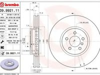 Disc frana BMW X6 E71 E72 BREMBO 09992111