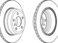 Disc frana BMW X6 (F16, F86) (2014 - 2016) FERODO DDF1715C piesa NOUA