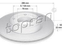 Disc frana BMW Z3 cupe E36 TOPRAN 500563