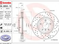 Disc frana BMW Z4 cupe (E86) (2006 - 2009) BREMBO 09.8952.1X