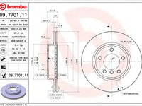 Disc frana BMW Z4 (E85) (2003 - 2009) BREMBO 09.7701.11