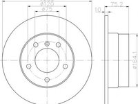 Disc frana BMW Z4 (E85) - HELLA PAGID 8DD 355 112-631