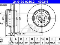 Disc frana BMW Z4 (E89) (2009 - 2016) ATE 24.0130-0216.2