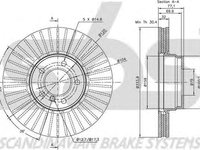 Disc frana BMW Z8 E52 SBS 1815201542