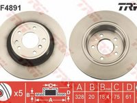 Disc frana BMW Z8 E52 TRW DF4891