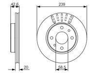 Disc frana BOSCH 0 986 479 082