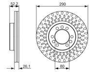 Disc frana BOSCH 0 986 479 626