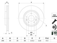 Disc frana BOSCH 0 986 479 F71