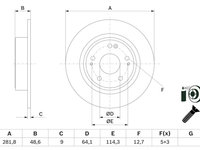 Disc frana BOSCH 0 986 479 F76