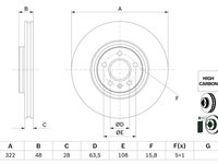 Disc frana BOSCH 0 986 479 F90