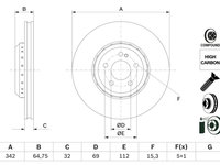 Disc frana BOSCH 0 986 479 G35