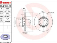 Disc frana BREMBO 08.2138.10