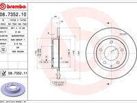 Disc frana BREMBO 08.7352.11