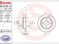 Disc frana BREMBO 08.9138.10