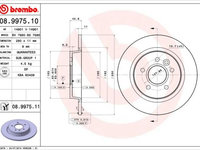 Disc frana BREMBO 08.9975.11