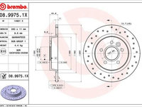 Disc frana BREMBO 08.9975.1X