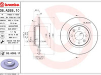 Disc frana BREMBO 08.A268.11