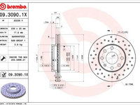 Disc frana BREMBO 09.3090.1X