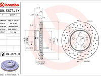 Disc frana BREMBO 09.5673.1X