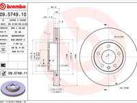 Disc frana BREMBO 09.5749.11