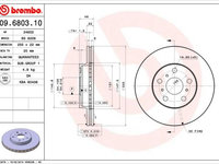 Disc frana BREMBO 09.6803.10