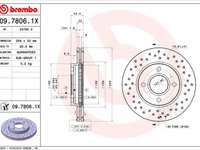 Disc frana BREMBO 09.7806.1X