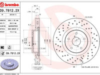 Disc frana BREMBO 09.7812.2X