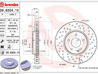 Disc frana BREMBO 09.8304.1X