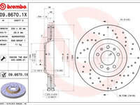 Disc frana BREMBO 09.8670.1X