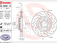 Disc frana BREMBO 09.8690.1X