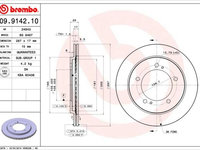 Disc frana BREMBO 09.9142.10